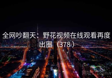 全网吵翻天:野花视频在线观看再度出圈(378 ) 全网吵翻天:野花视频在线观看再度出圈(378 )