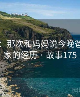 回忆录：那次和妈妈说今晚爸爸不回家的经历 · 故事175