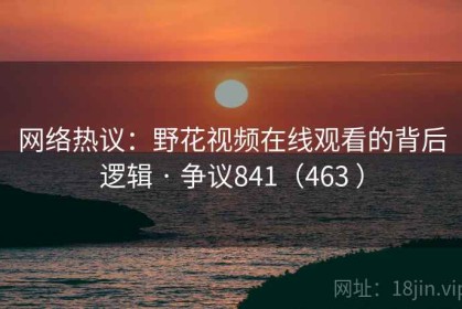 网络热议：野花视频在线观看的背后逻辑 · 争议841（463 ）