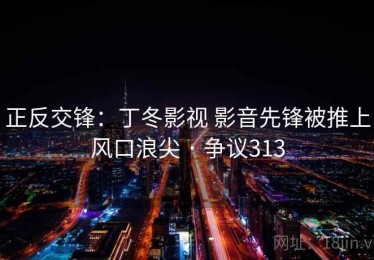 正反交锋:丁冬影视 影音先锋被推上风口浪尖 · 争议313 正反交锋:丁冬影视 影音先锋被推上风口浪尖 · 争议313