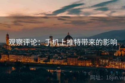 观察评论:手机上推特带来的影响 观察评论:手机上推特带来的影响