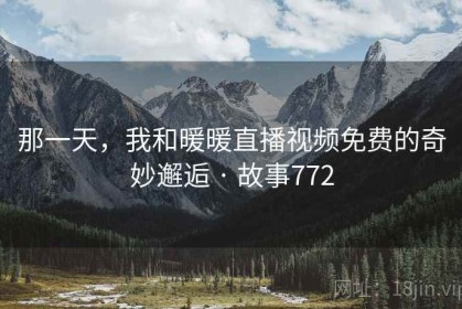 那一天，我和暖暖直播视频免费的奇妙邂逅 · 故事772
